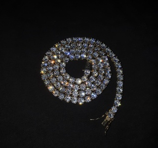 TENNIS NECKLACE IN GOLD