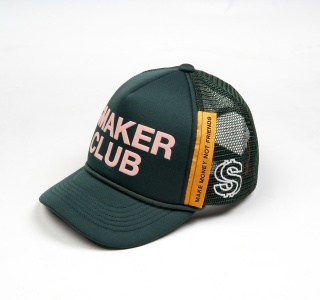 SMAKER CLUB TRUCK HAT IN DARK GREEN