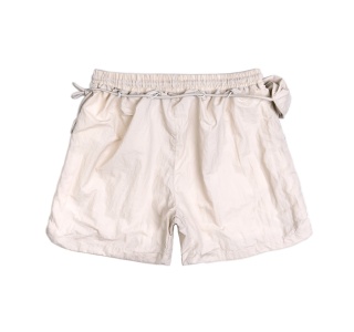 SHORT NYLON EXTRA POCKET IN CREAM