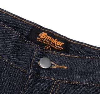LOGO RAW DENIM JEANS