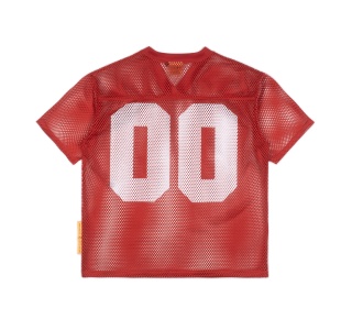 PROPERTY MESH BOXY TEE IN RED