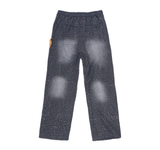 ICED OUT WASHED SWEAT PANTS IN GREY