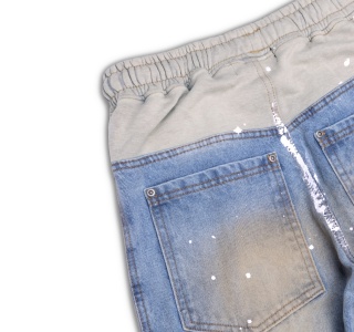 SWEAT PANTS MIX JEANS