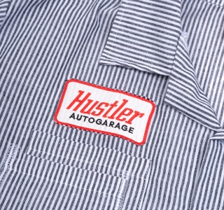 HUSTLER AUTOGARAGE STRIPE SHIRT