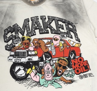 NO MORE OIL WASHED TEE IN WHITE VER. 2