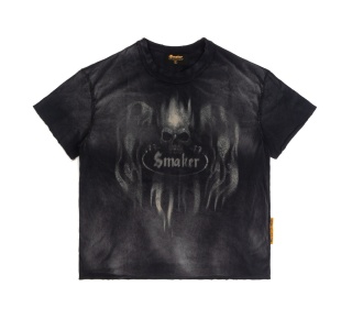 $OE WASHED TEE IN BLACK