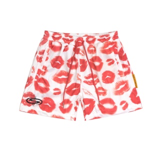 THE KI$$ MESH SHORT IN WHITE