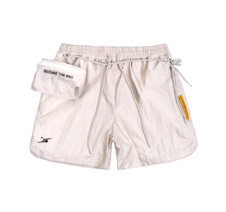 SHORT NYLON EXTRA POCKET IN CREAM