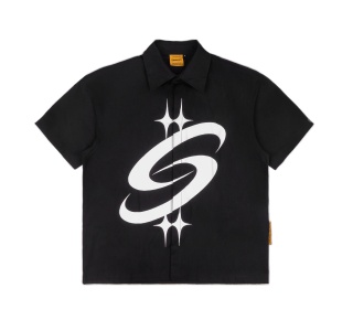 BIG LOGO KHAKI SHIRT IN BLACK