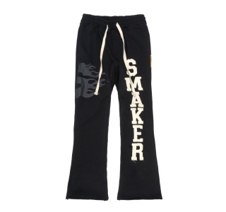 PATCH LOGO SWEAT PANTS IN BLACK