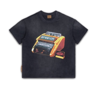MONEY COUNTER WASHED TEE IN BLACK