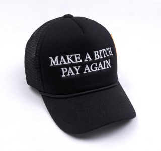 MAKE A BIH PAY AGAIN TRUCK HAT IN BLACK