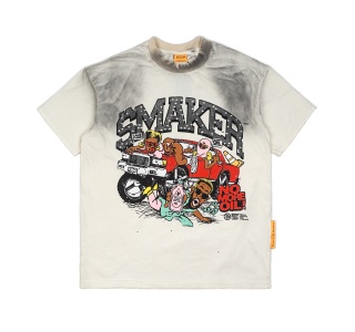 NO MORE OIL WASHED TEE IN WHITE VER. 2