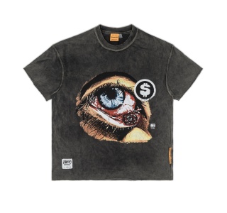 THE EYE SHORT SLEEVES WASHED TEE IN GREY