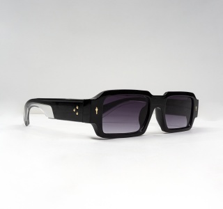 RECTANGULAR SUNGLASSES IN BLACK