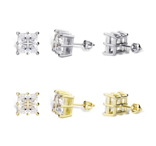SQUARE DIAMONDS EARRING