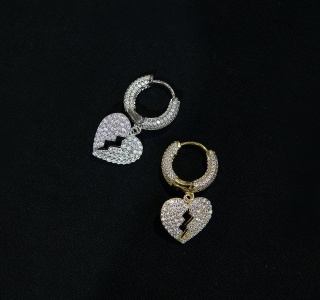 HEARTBEAKA ICED OUT EARRINGS