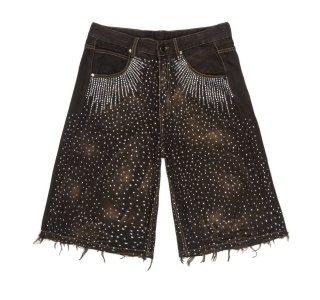 DIAMOND BAGGY SHORT IN WASHED BROWN