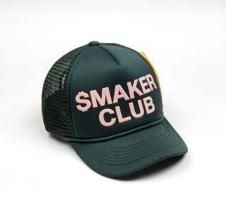 SMAKER CLUB TRUCK HAT IN DARK GREEN