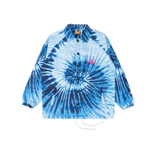 BACK LOGO TIE DYE JACKET IN BLUE