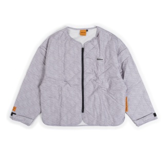 LOGO PUFFER JACKET IN GREY