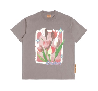 FLOWERS 4 U TEE IN BROWN