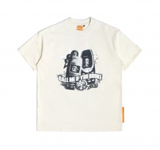 CALL ME IF YOU BROKE TEE IN LIGHT YELLOW