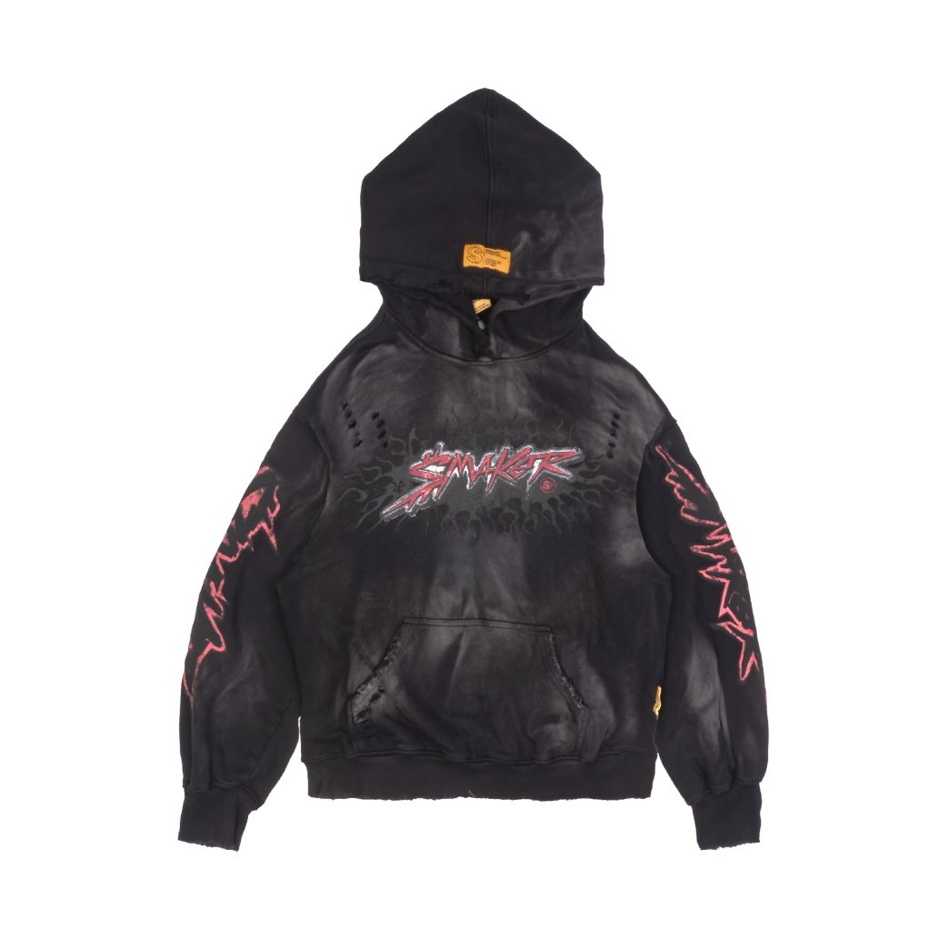 VINTAGE $MAKER WASHED HOODIE IN GREY