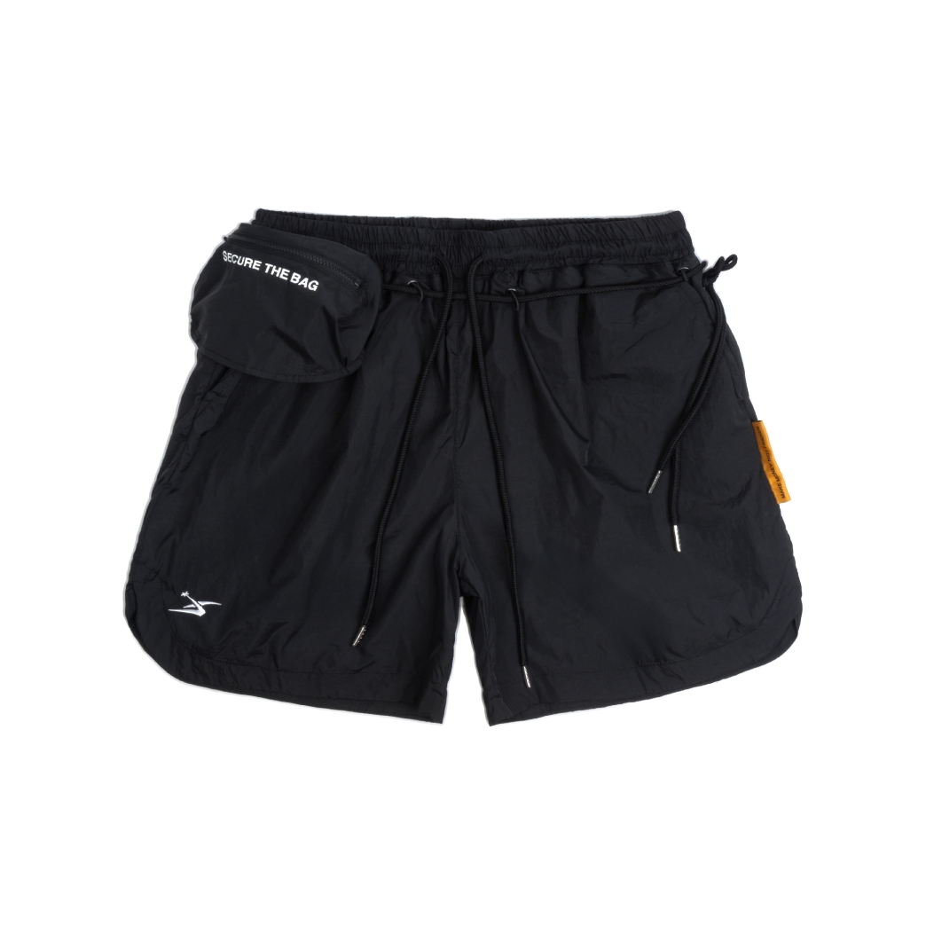 SHORT NYLON EXTRA POCKET IN BLACK 