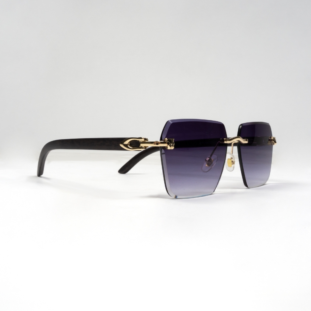 CHEETAH SUNGLASSES IN DARK PURPLE