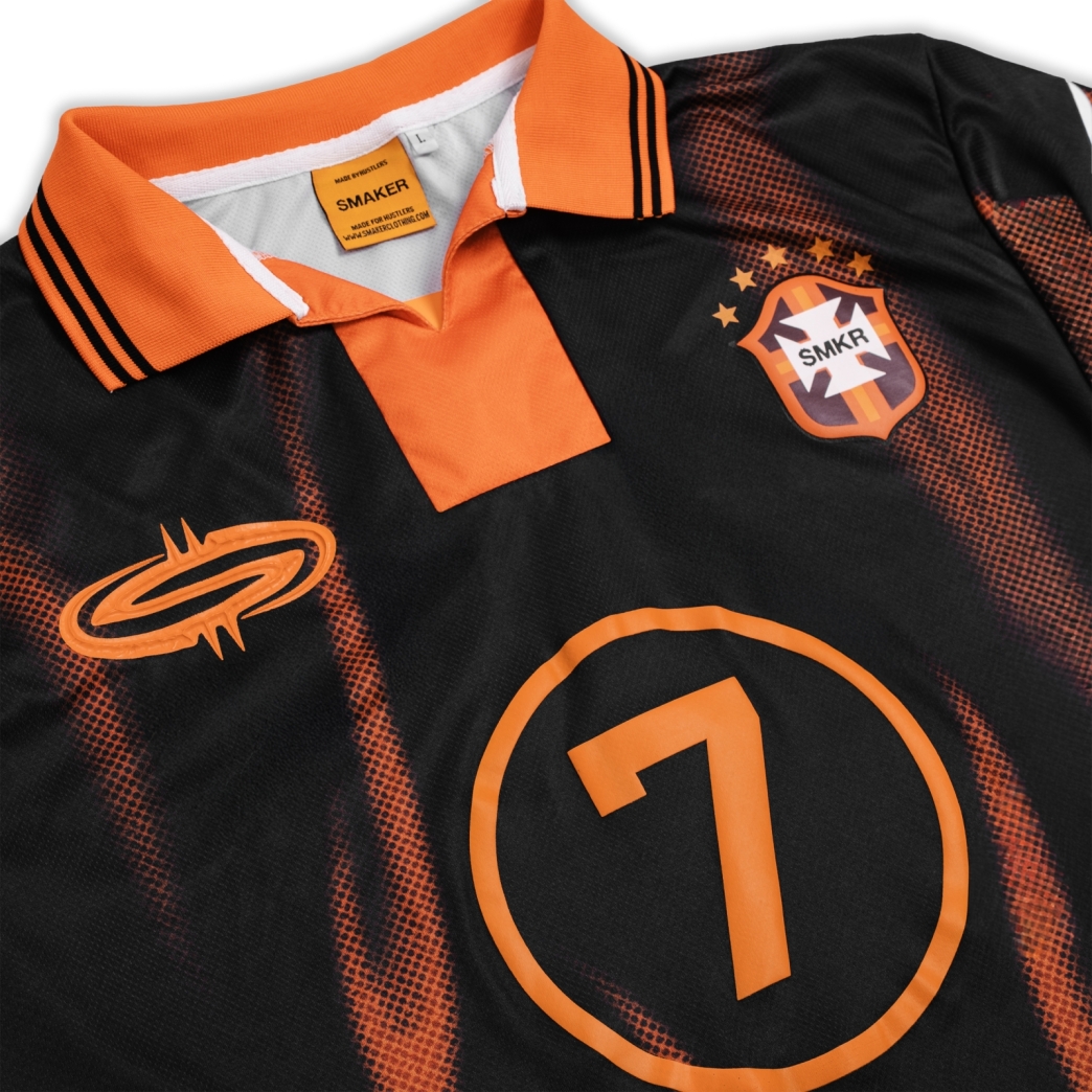 FLAME FOOTBALL JERSEY IN ORANGE