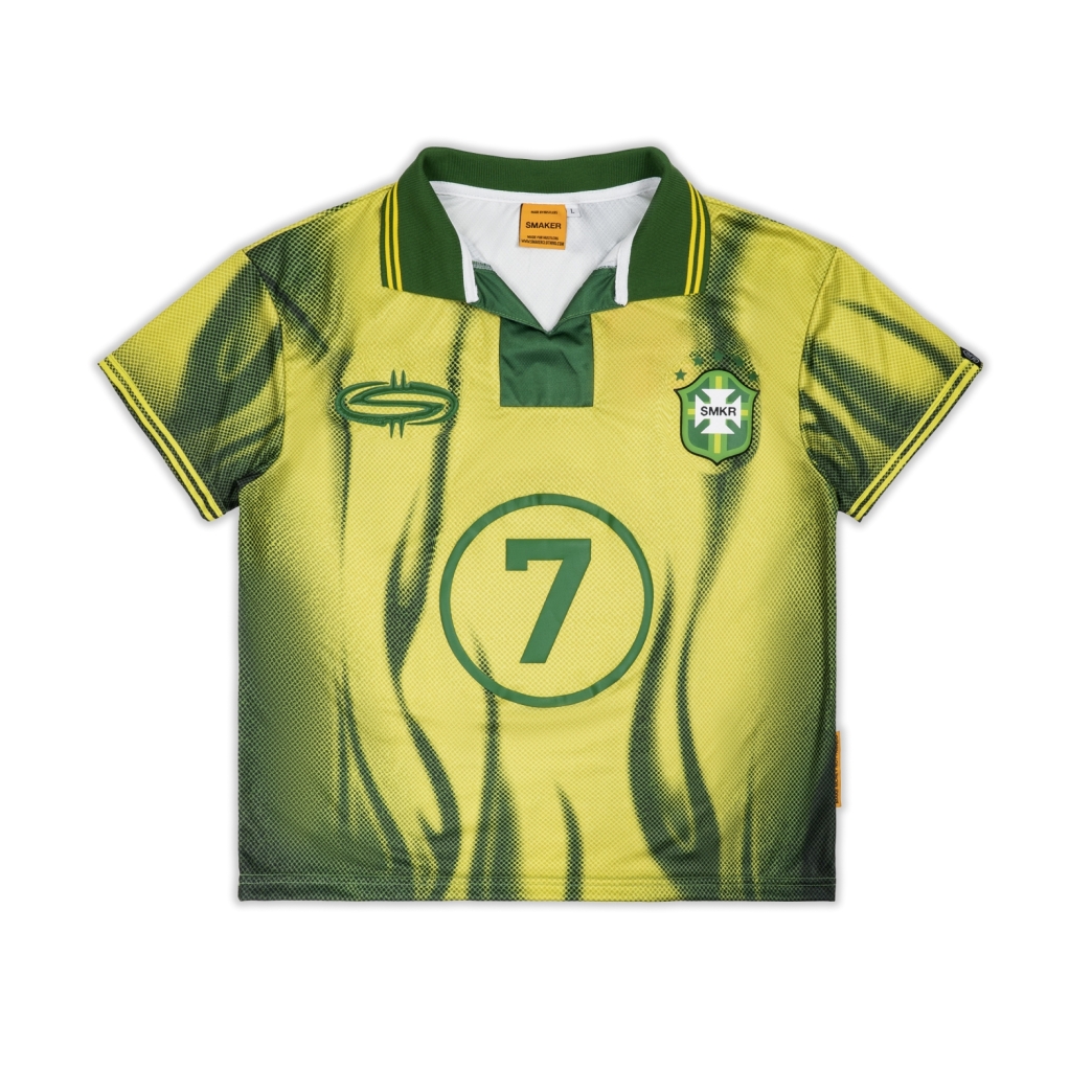 FLAME FOOTBALL JERSEY IN YELLOW