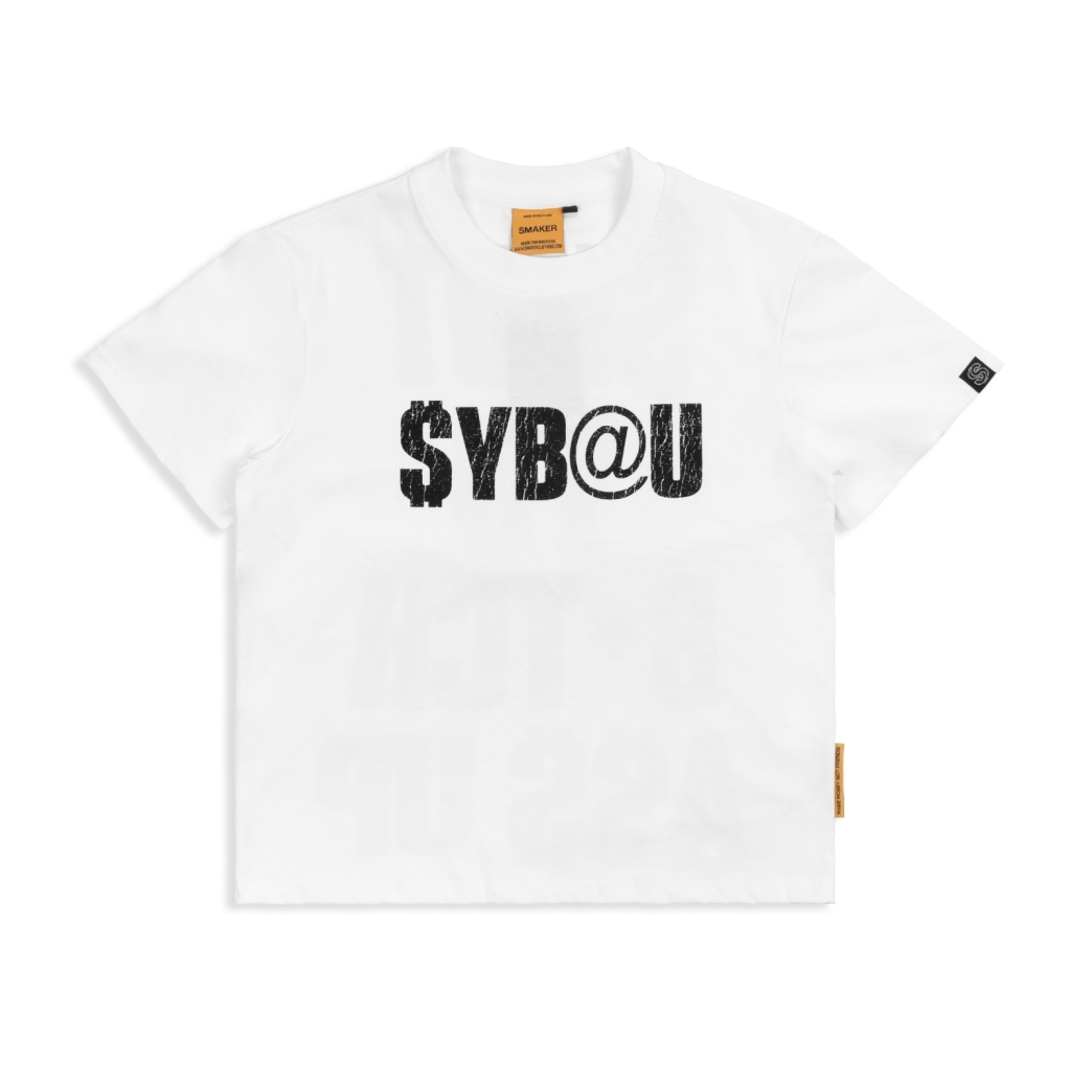 $YBAU TEE IN WHITE