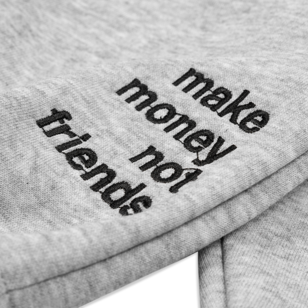 MMNF QUARTER ZIP FLEECE IN GRAY