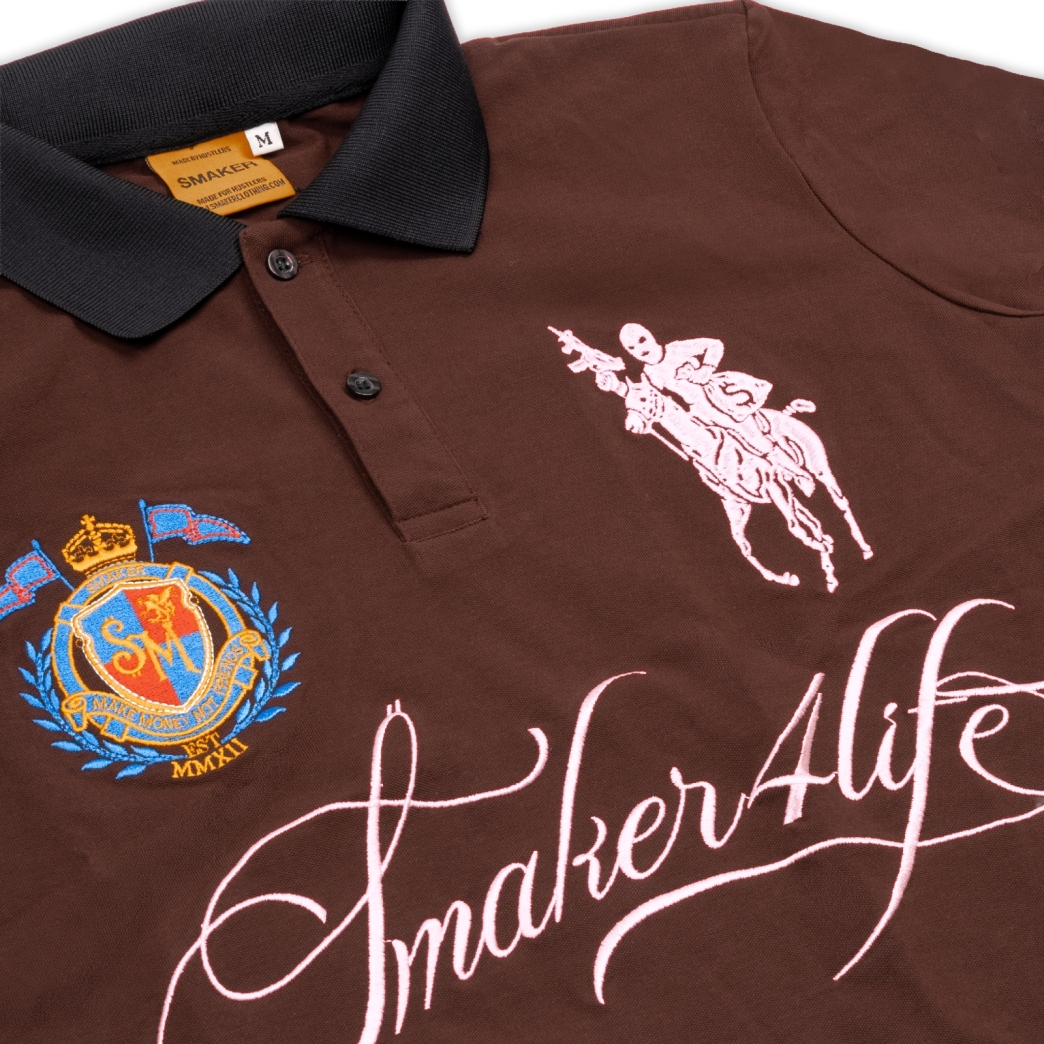 $4L POLO IN BROWN