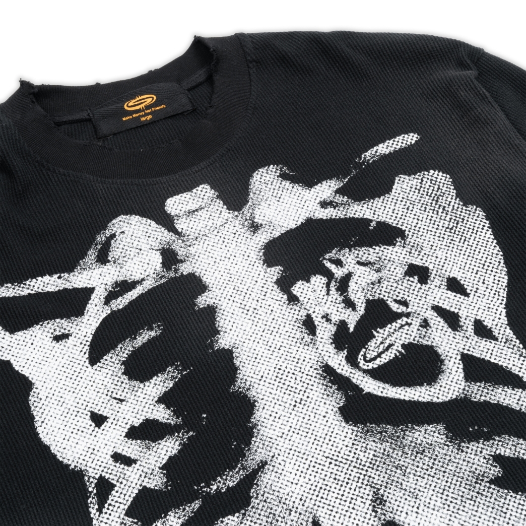 SKELETON WAFFLE WASHED TEE