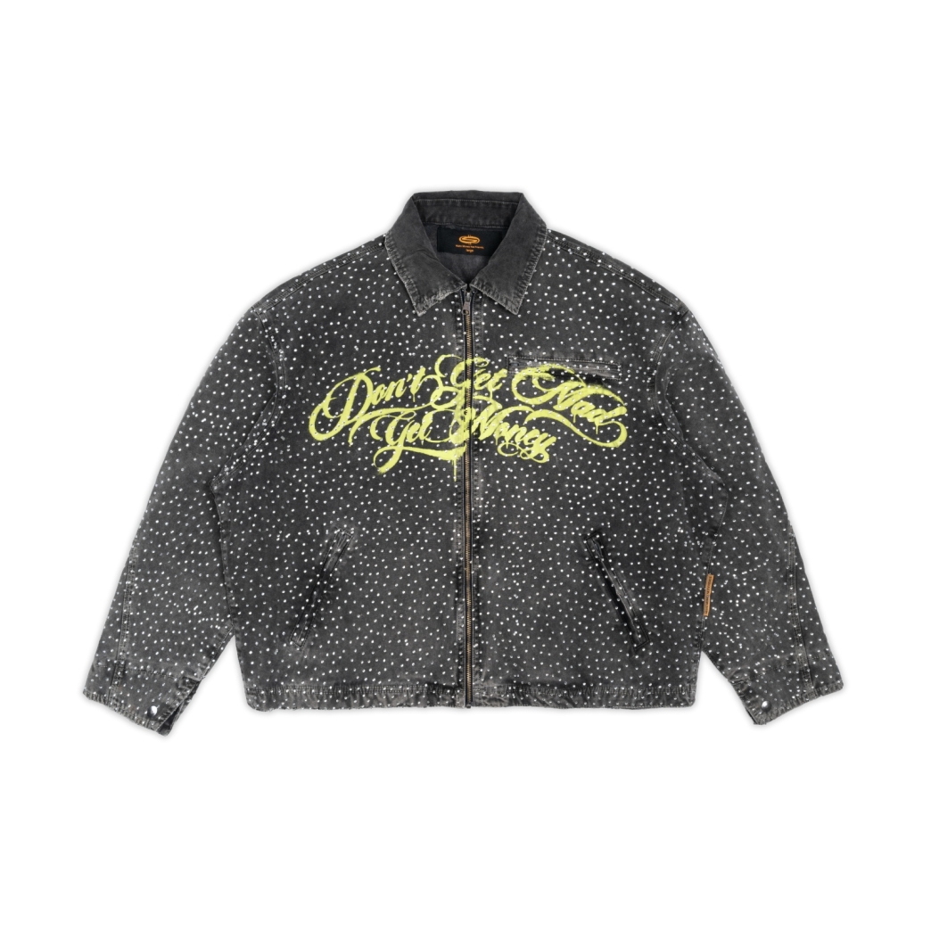 SWAROVKI "DONT GET MAD" WORKWEAR WASHED JACKET