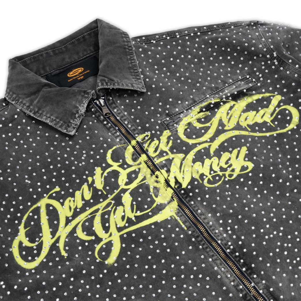SWAROVKI "DONT GET MAD" WORKWEAR WASHED JACKET