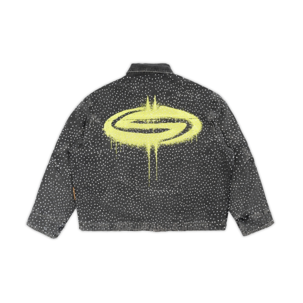 SWAROVKI "DONT GET MAD" WORKWEAR WASHED JACKET