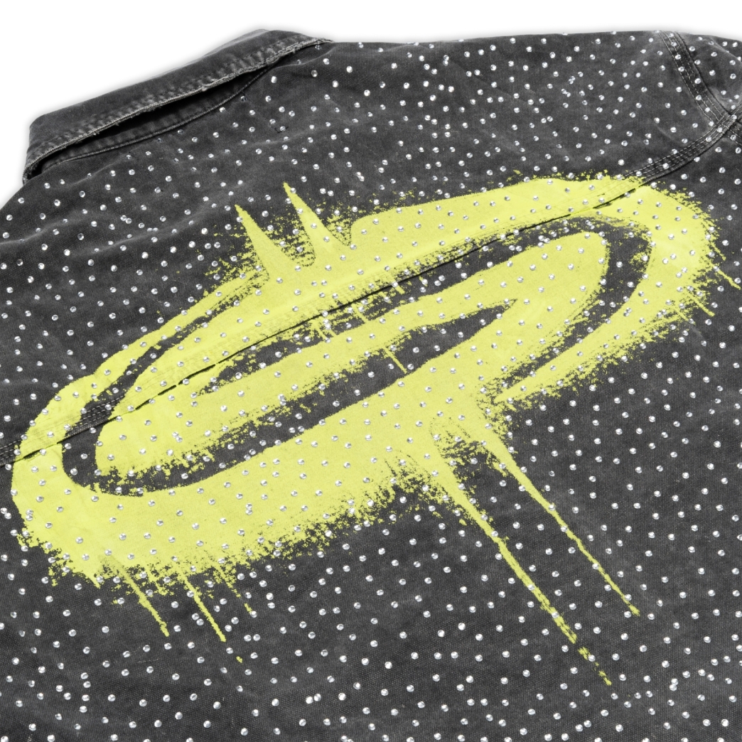 SWAROVKI "DONT GET MAD" WORKWEAR WASHED JACKET