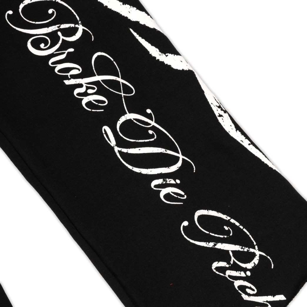 DIE RICH SWEAT PANTS IN BLACK