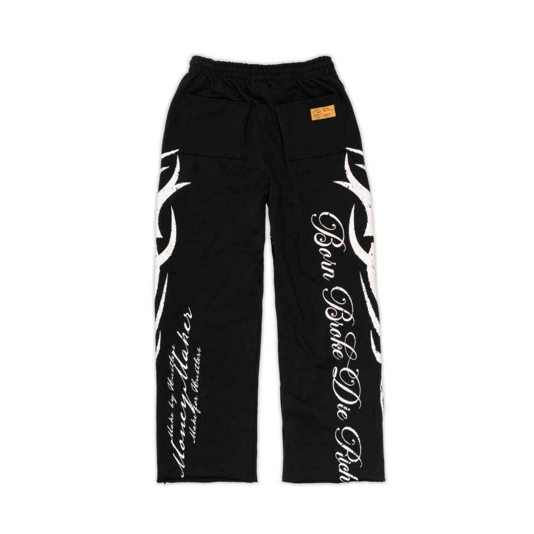 DIE RICH SWEAT PANTS IN BLACK