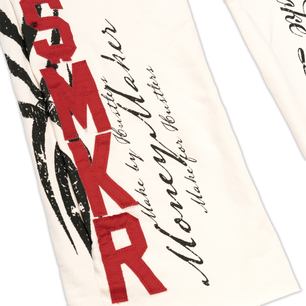 DIE RICH SWEAT PANTS IN WHITE