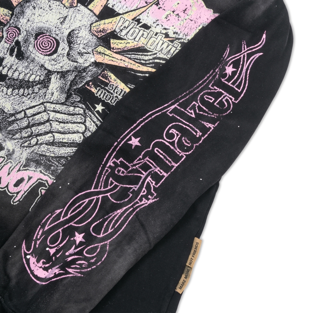 $MAKER WORLDWIDE WASHED SWEATER IN BLACK