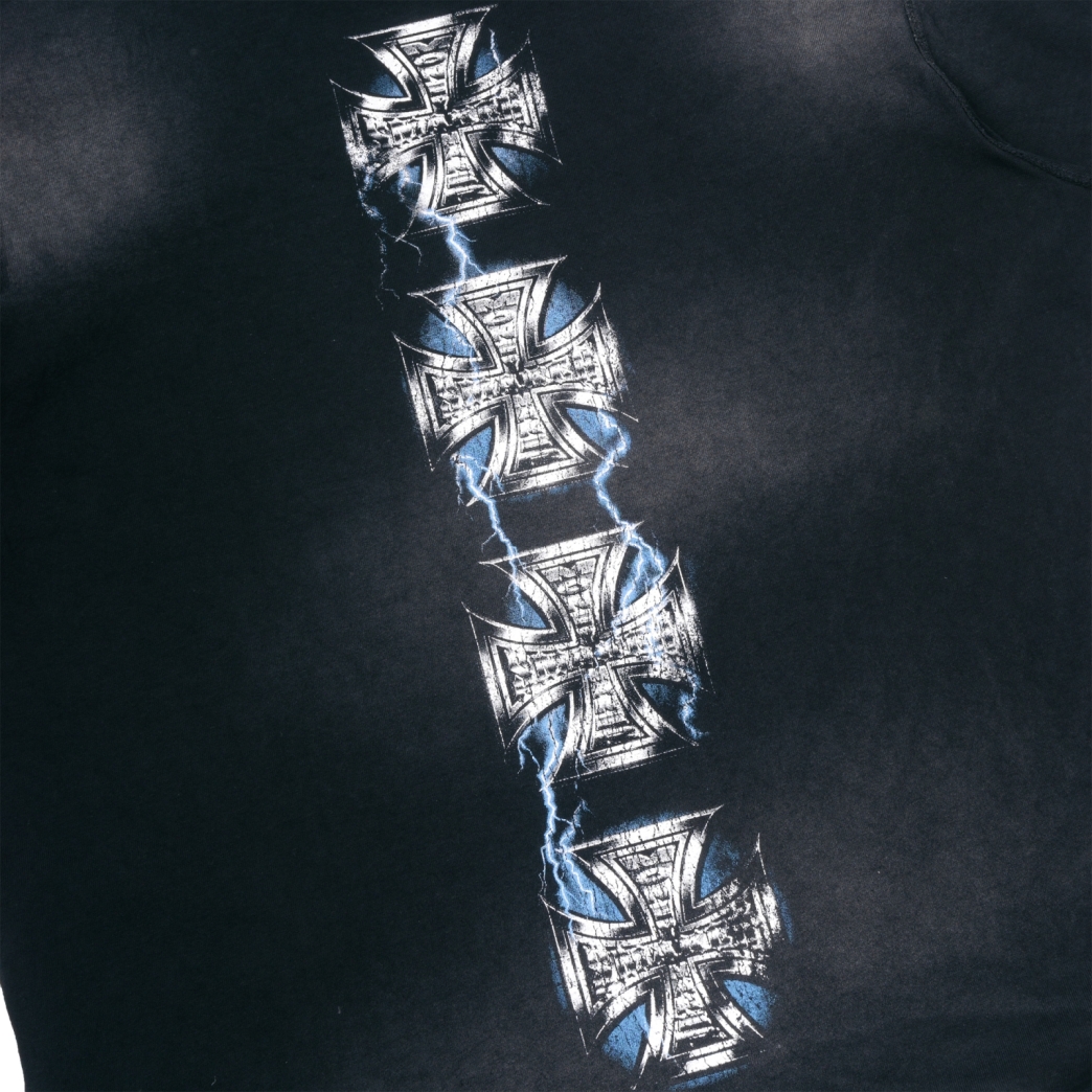 DRAGON TIGER WASHED TEE IN BLACK