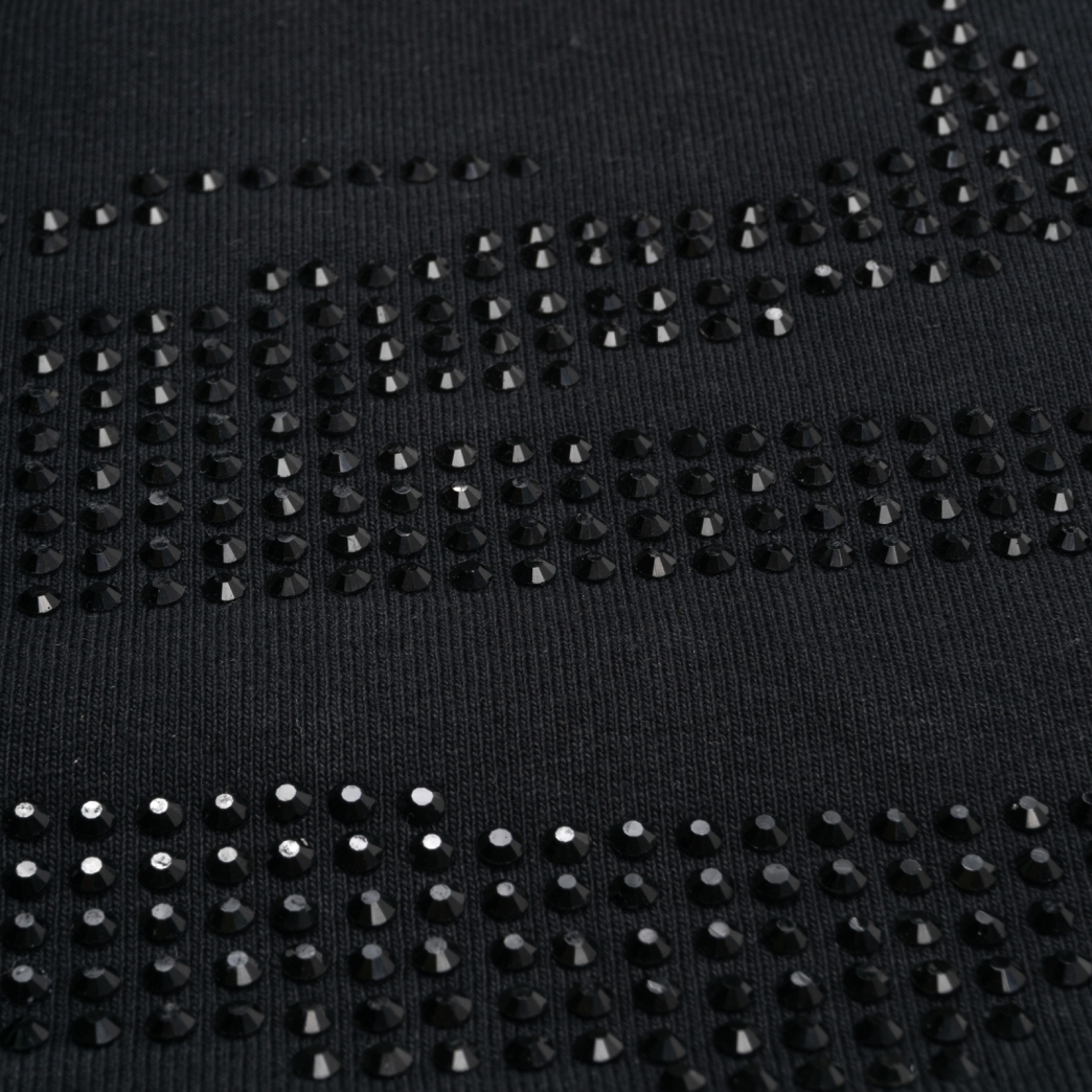 BLACK ICED OUT LOGO TEE IN BLACK