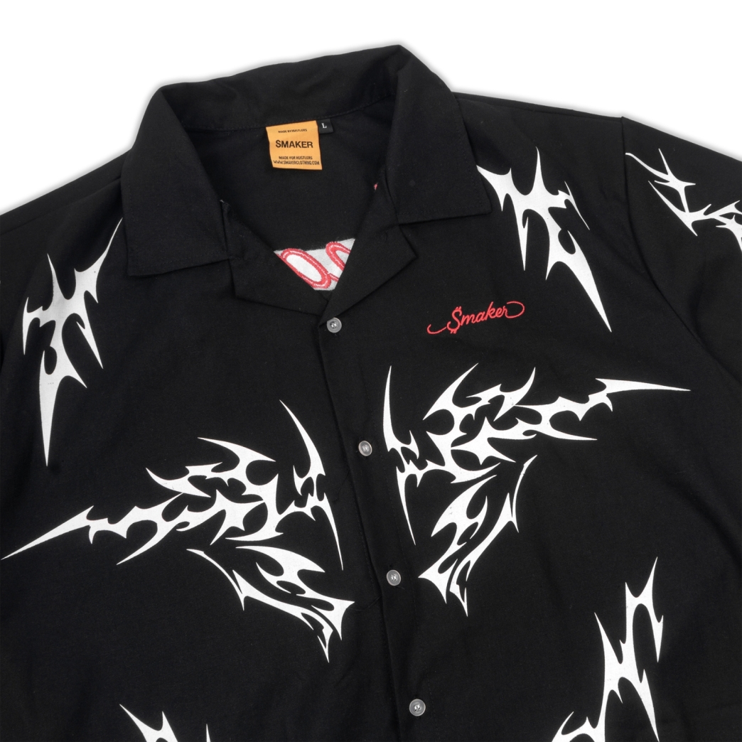 TRIBAL DRAGON SHIRT IN BLACK