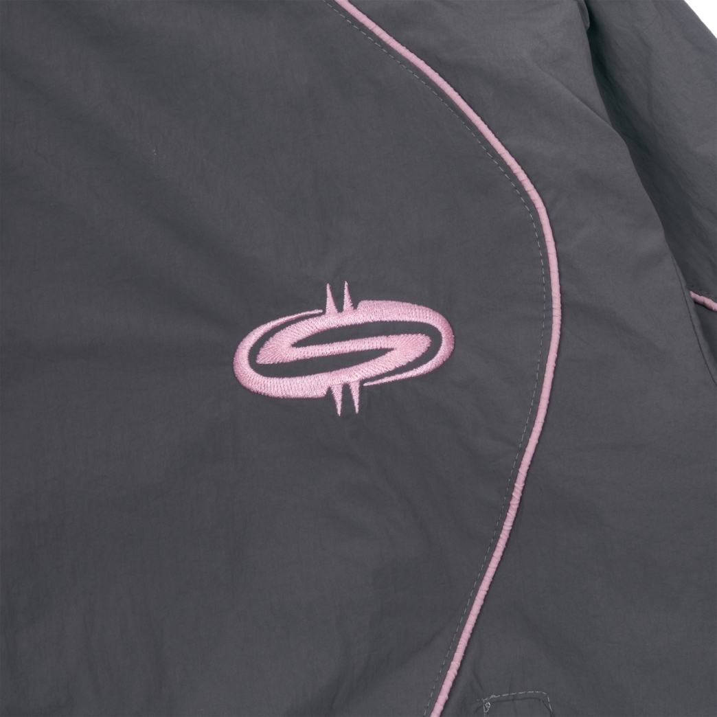 $MAKER NYLON TRACKSUIT JACKET IN GREY