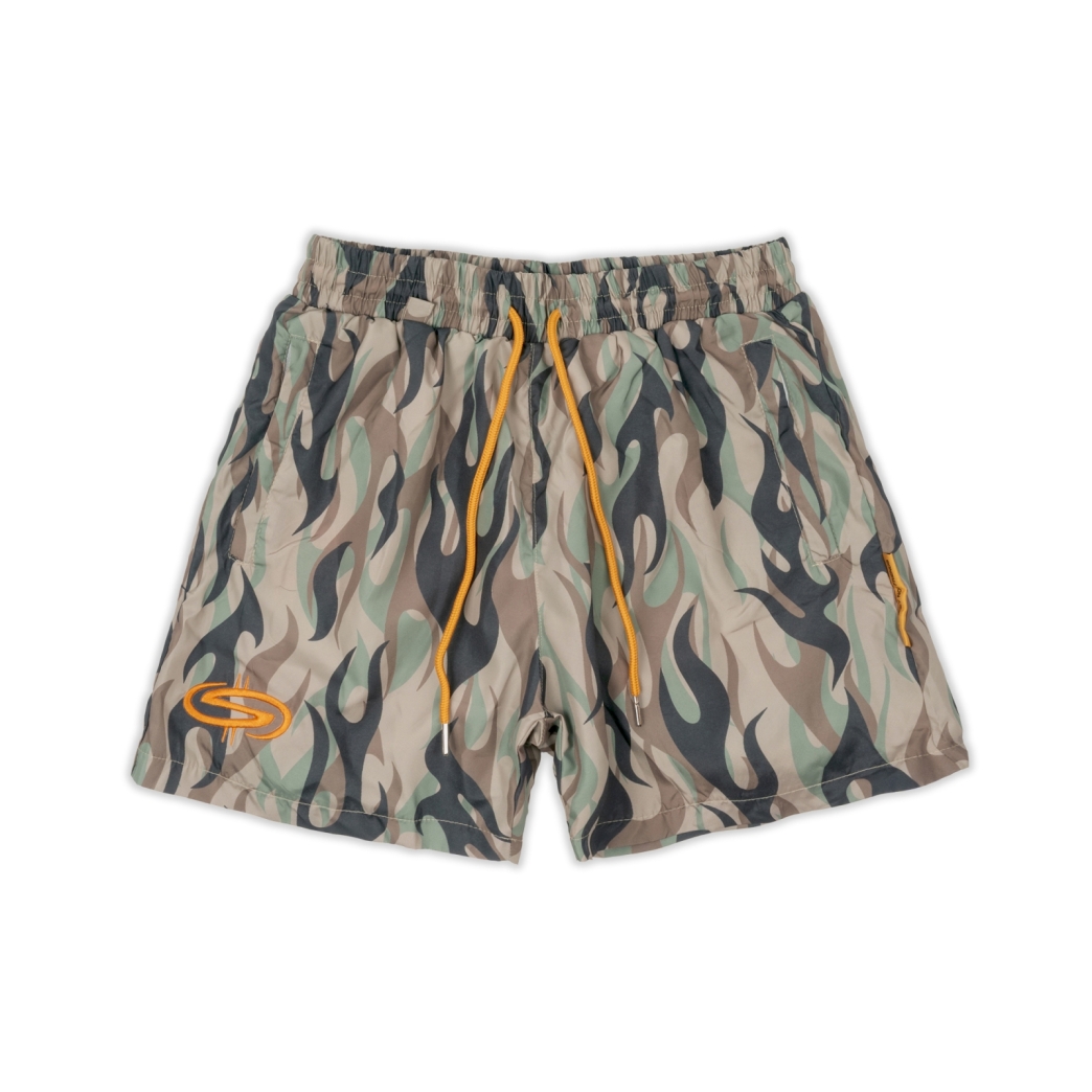 FLAME CAMO SHORTS