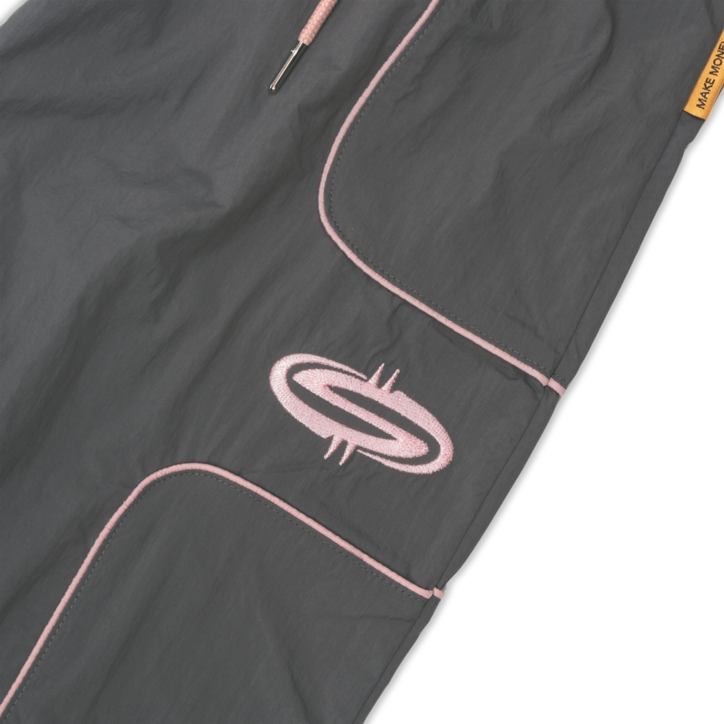 $MAKER NYLON TRACKSUIT PANTS IN GREY